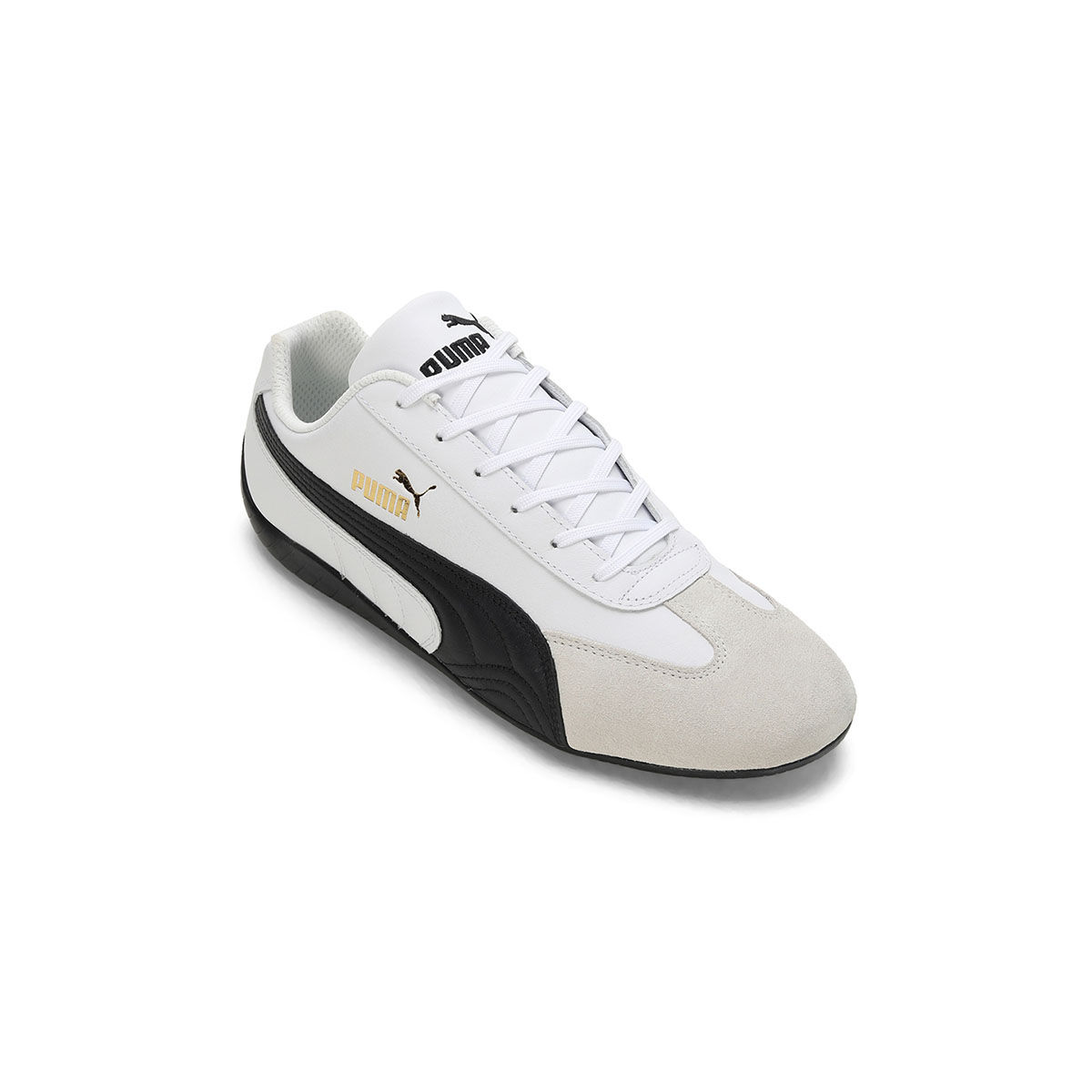 Puma Speedcat Shield BW Unisex Off White Sneakers (UK 3)