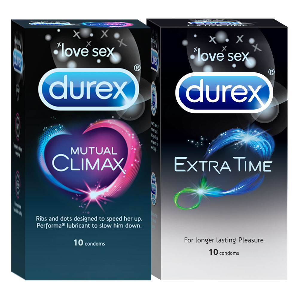 Durex Mutual Climax Condoms & Extra Time Condoms for Long Lasting Sex