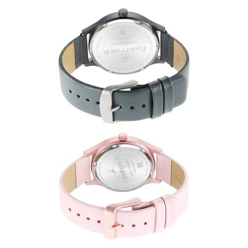 Buy Fastrack Mixmatched 6803168033AL02 Round Dial Analog Couple Online
