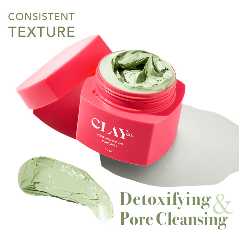 Clayco Purifying Matcha Clay Mask - Reduce Acne, Hydrate & Unclog Pores