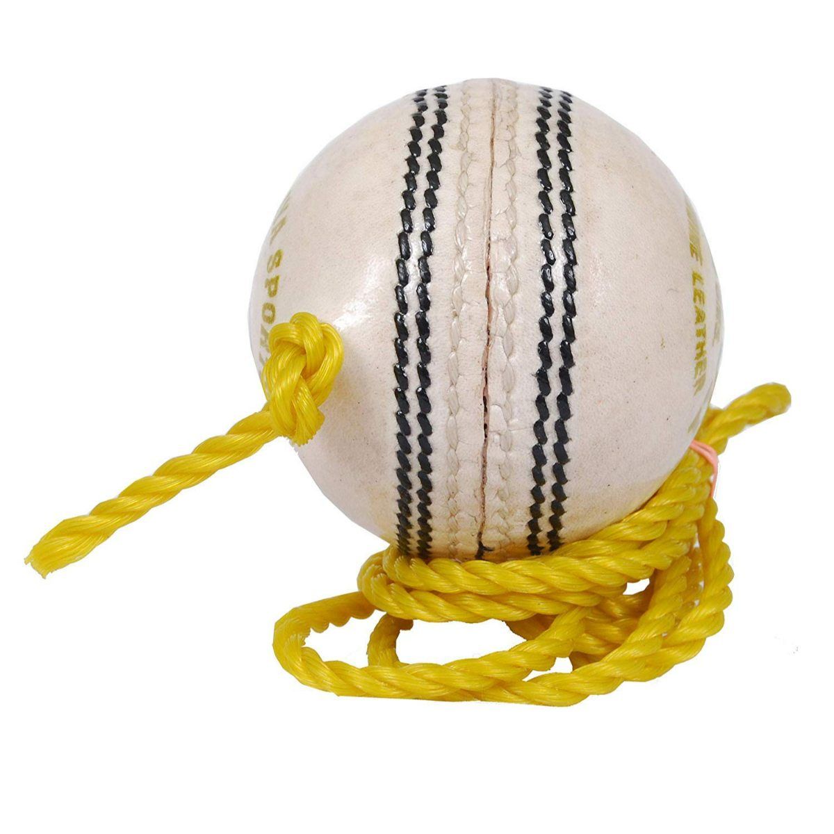 PSE Sports Leather Match Practice Hanging Cricket Ball White (Pack of 5