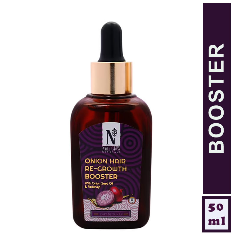 NutriGlow NATURAL'S Onion Hair Re-Growth Booster For Thinning & Receding Hair