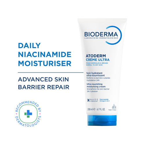 Bioderma Atoderm Creme Ultra-Nourising Moisturising Cream Boosts Hyaluronic Acid, Ceramides