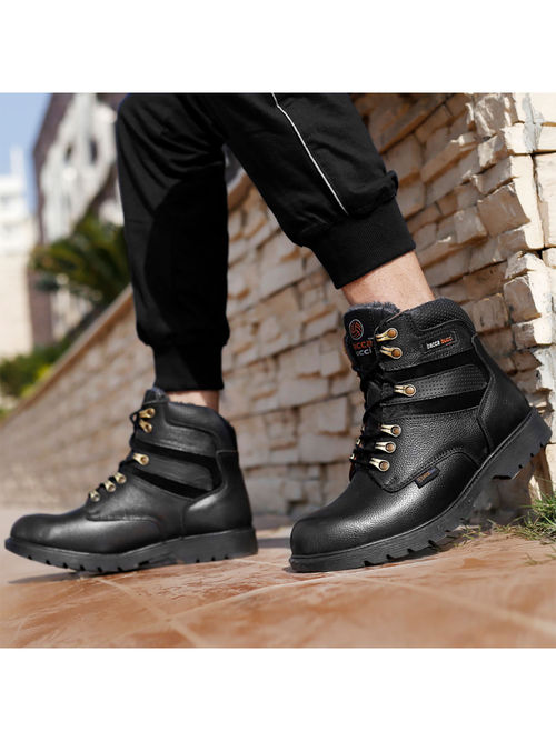 Bacca Bucci Inches Steel Toe Cap Genuine Grain Leather Boots