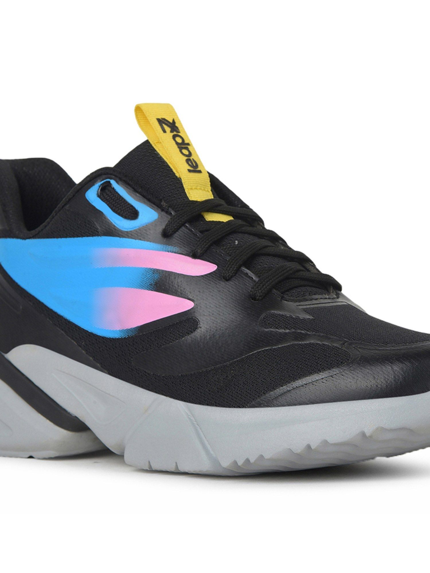 Buy LIBERTY Leap7x BRISKY-2E Black Sports Running Shoes for Men Online
