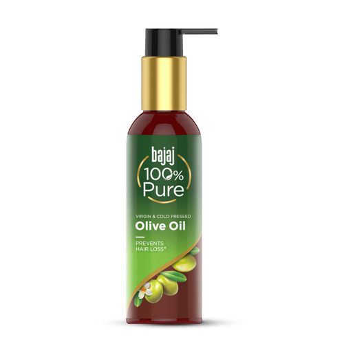 Bajaj 100% Pure Olive Oil - Virgin & Cold Pressed Prevents Hair Loss: Buy  Bajaj 100% Pure Olive Oil - Virgin & Cold Pressed Prevents Hair Loss Online  at Best Price in India | Nykaa