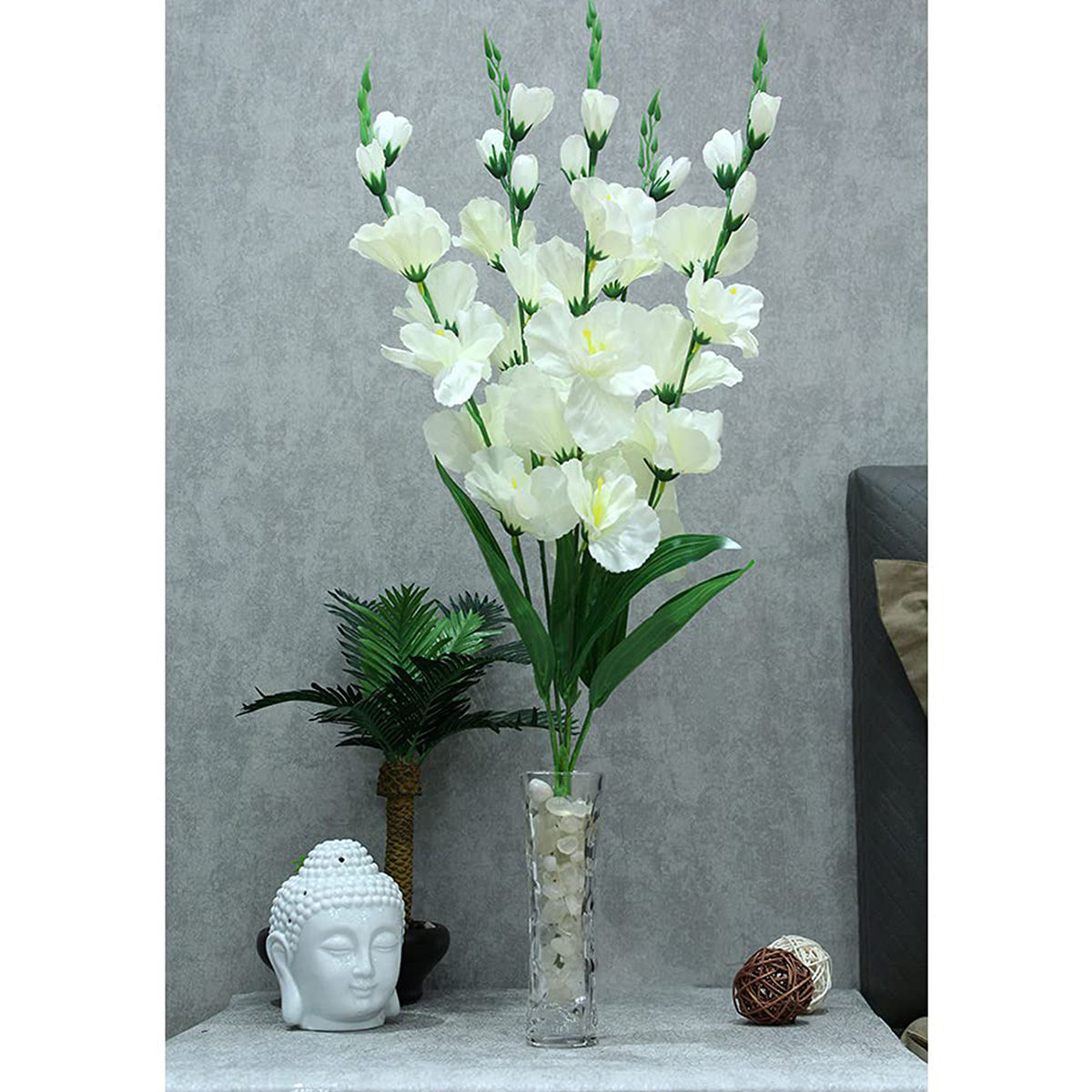 PolliNation Artificial Gladiolus Flower (Pack of 2) White Buy