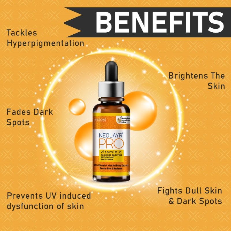 Buy Neolayr Pro Vitamin C Radiance Boosting Antioxidant Face Serum Online