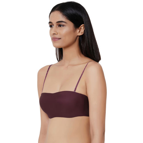 Buy Wacoal Basic Mold Padded Wired Half Cup Strapless T-Shirt Bra - Wine  Online