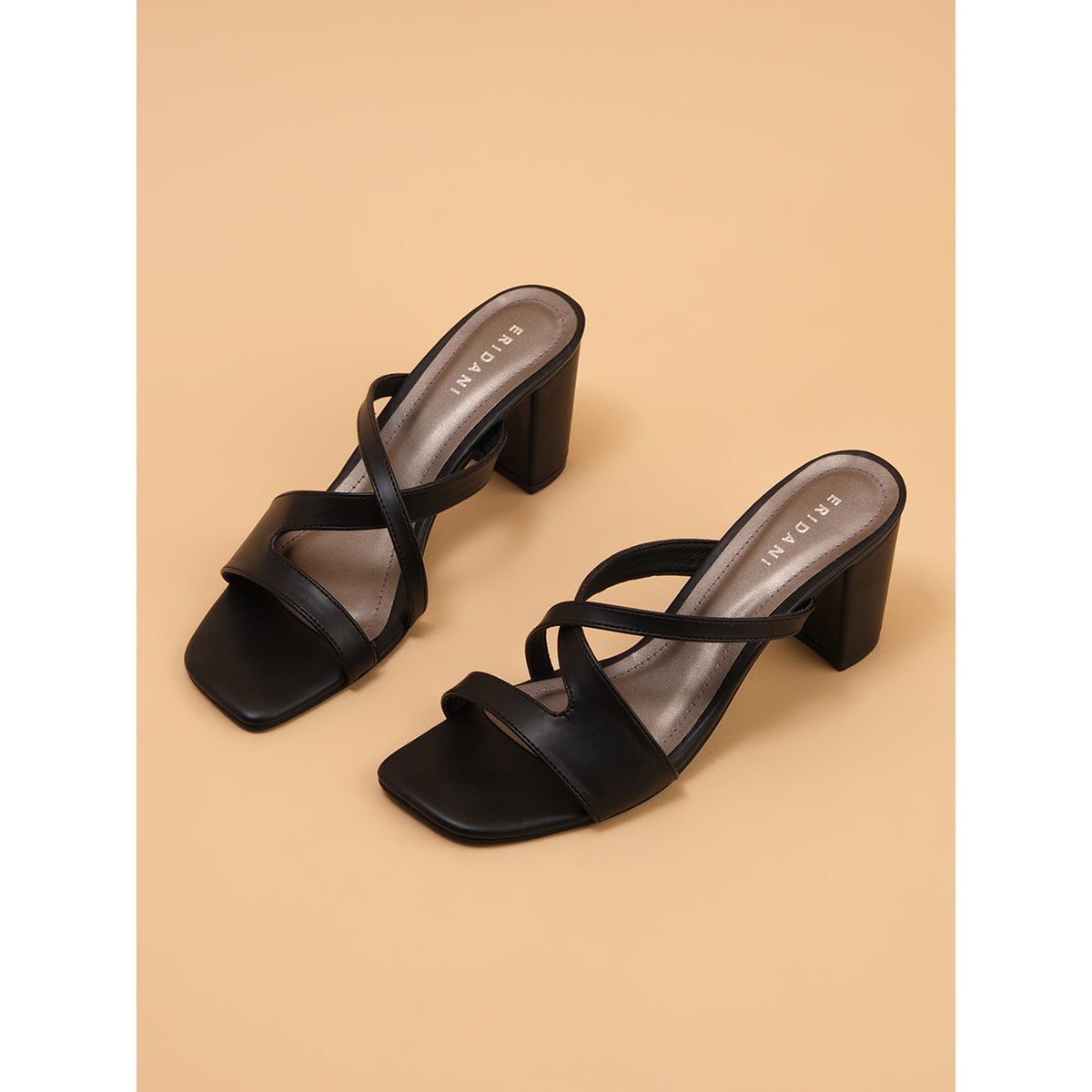 Buy Eridani Vana Black Heels Online