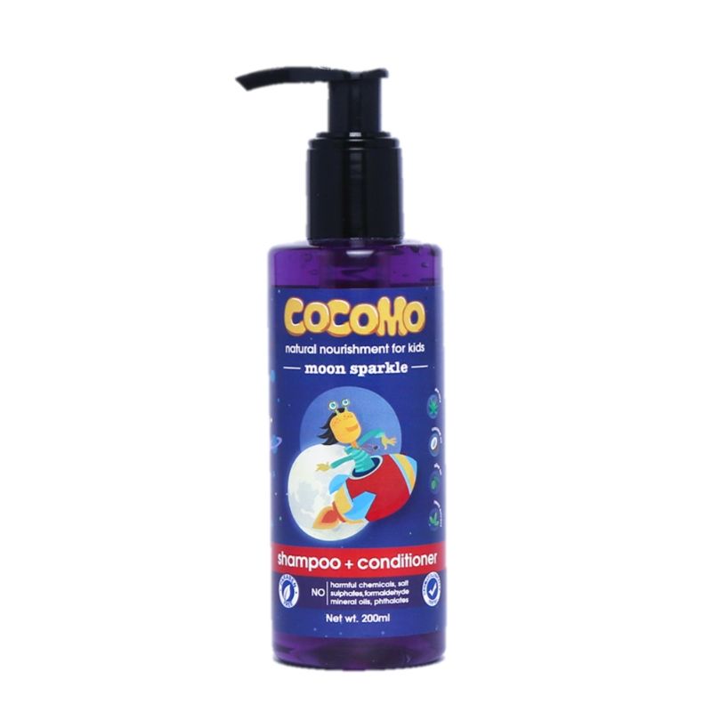 Cocomo Natural Aloe Vera&Neem Kids Shampoo & Conditioner- Moon Sparkle (Age: 4+)