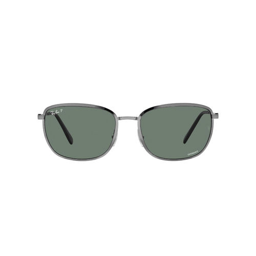 Ray-Ban Gun Metal Sunglasses 0Rb3705 Square Grey Frame Grey Lens (57)