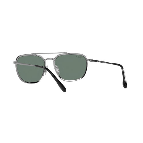 Ray-Ban Gun Metal Sunglasses 0Rb3708 Square Grey Frame Grey Lens (59)