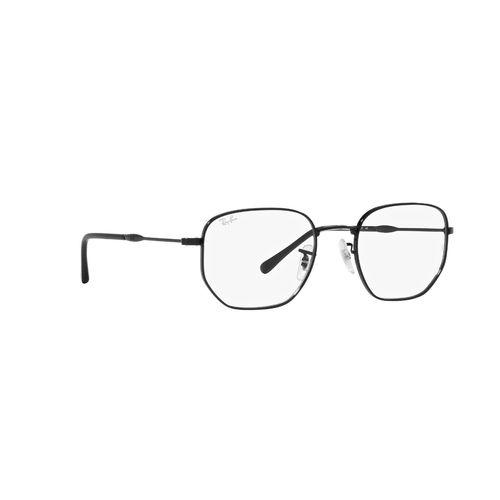 Ray-Ban Black Frames 0Rx6496 Irregular Black Frame White Lens (51)