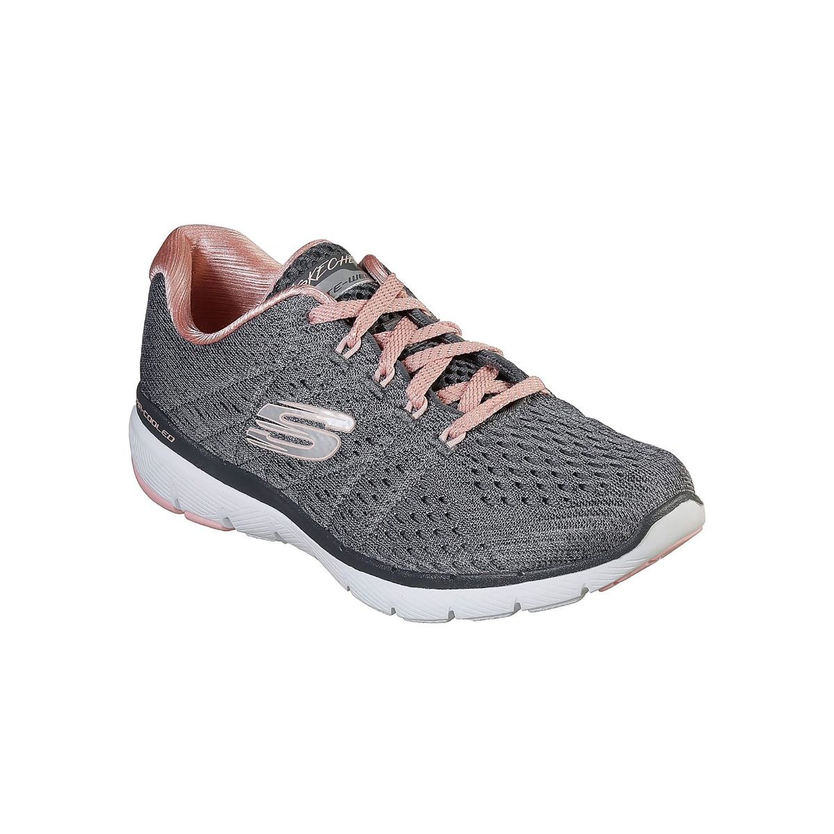 Grey Flex Appeal 3.0 Satellite Casual Shoes: Buy SKECHERS Grey Flex 3.0 Satellite Shoes Online Best Price in India | Nykaa