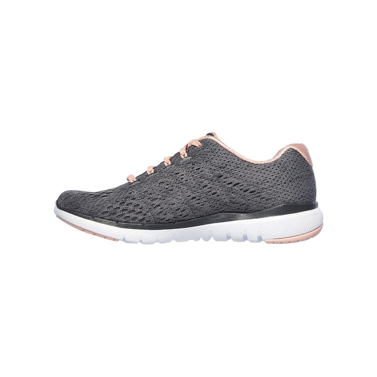 skechers grey flex appeal 3.0 trainers