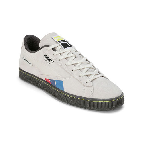 Puma Bmw Mms Suede T Unisex Grey Sneakers (UK 7)