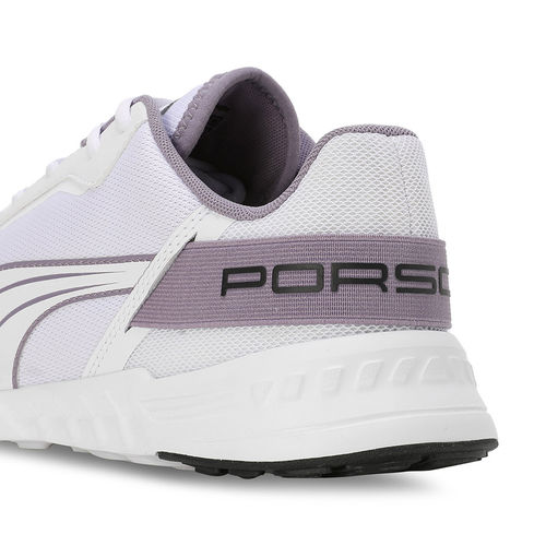 Puma Pl Tiburion Logo Turbo Unisex White Sneakers (UK 3)