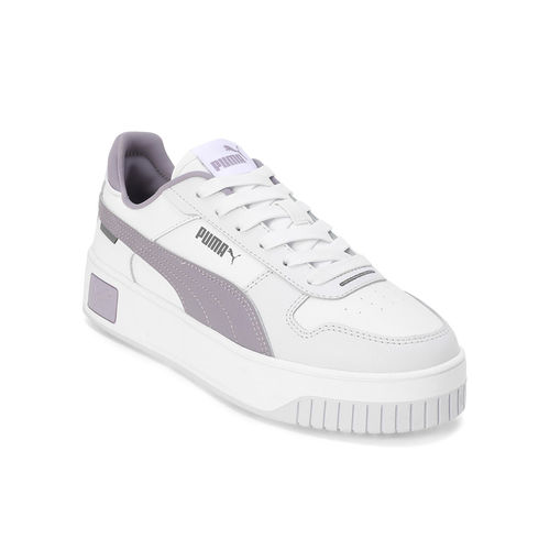 Puma Carina Street Women's White Purple Sneakers (UK 3)