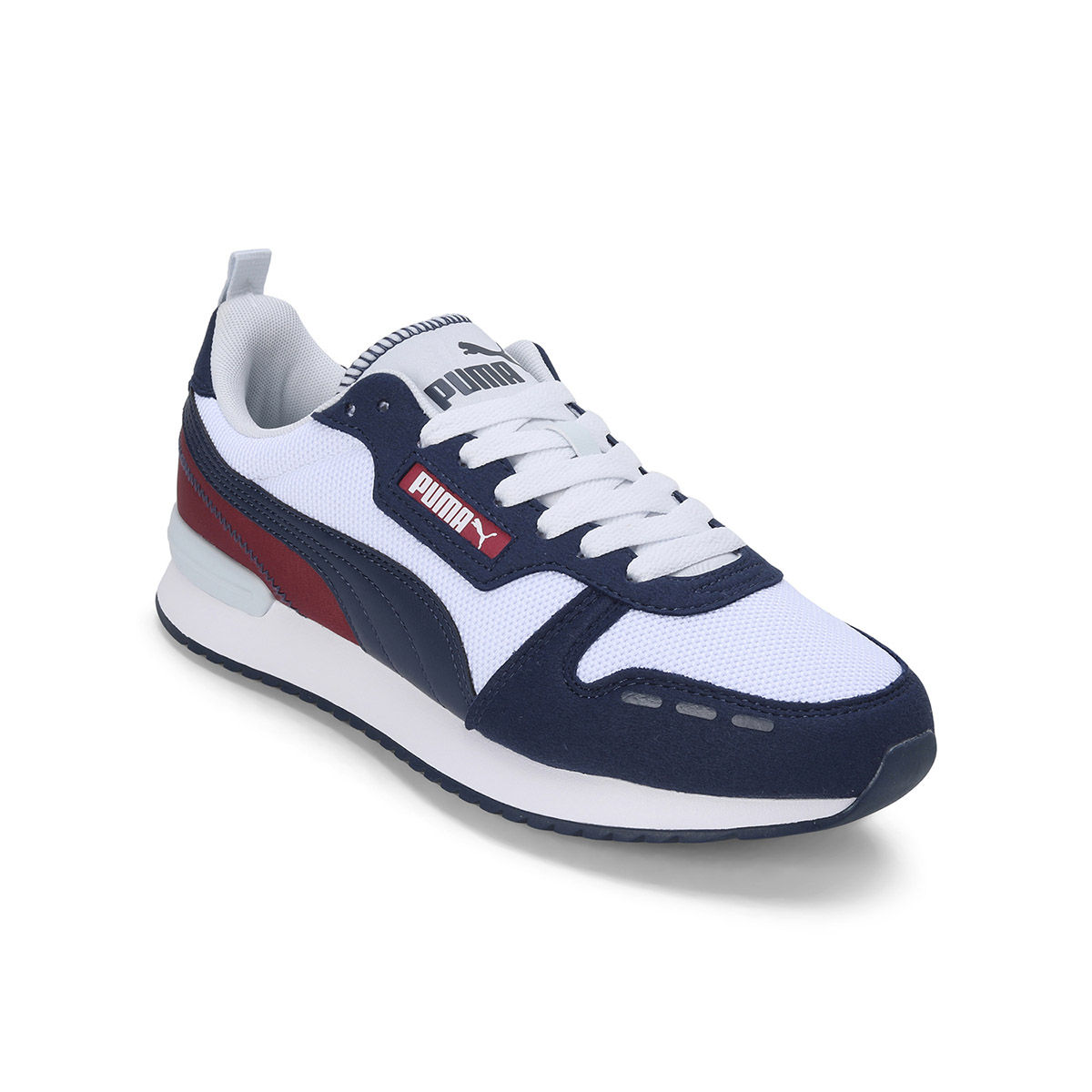 Puma R78 Unisex White Blue Sneakers (UK 3)