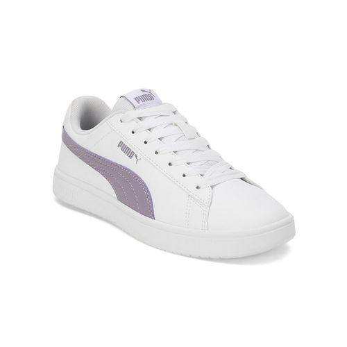 Buy Puma Rickie Classic Unisex White Purple Sneakers Online