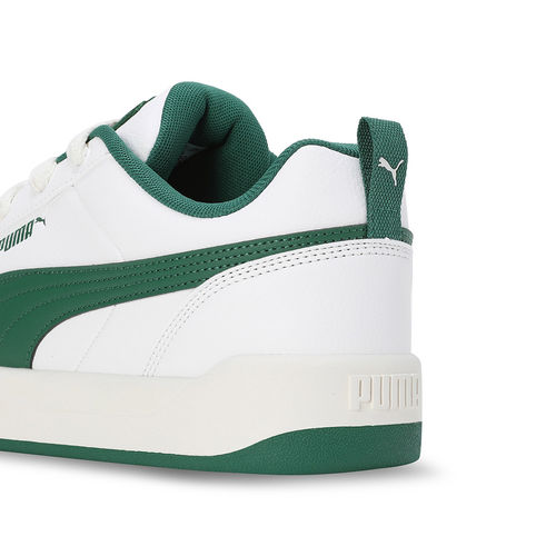 Puma Park Lifestyle Unisex White Green Sneakers (UK 13)