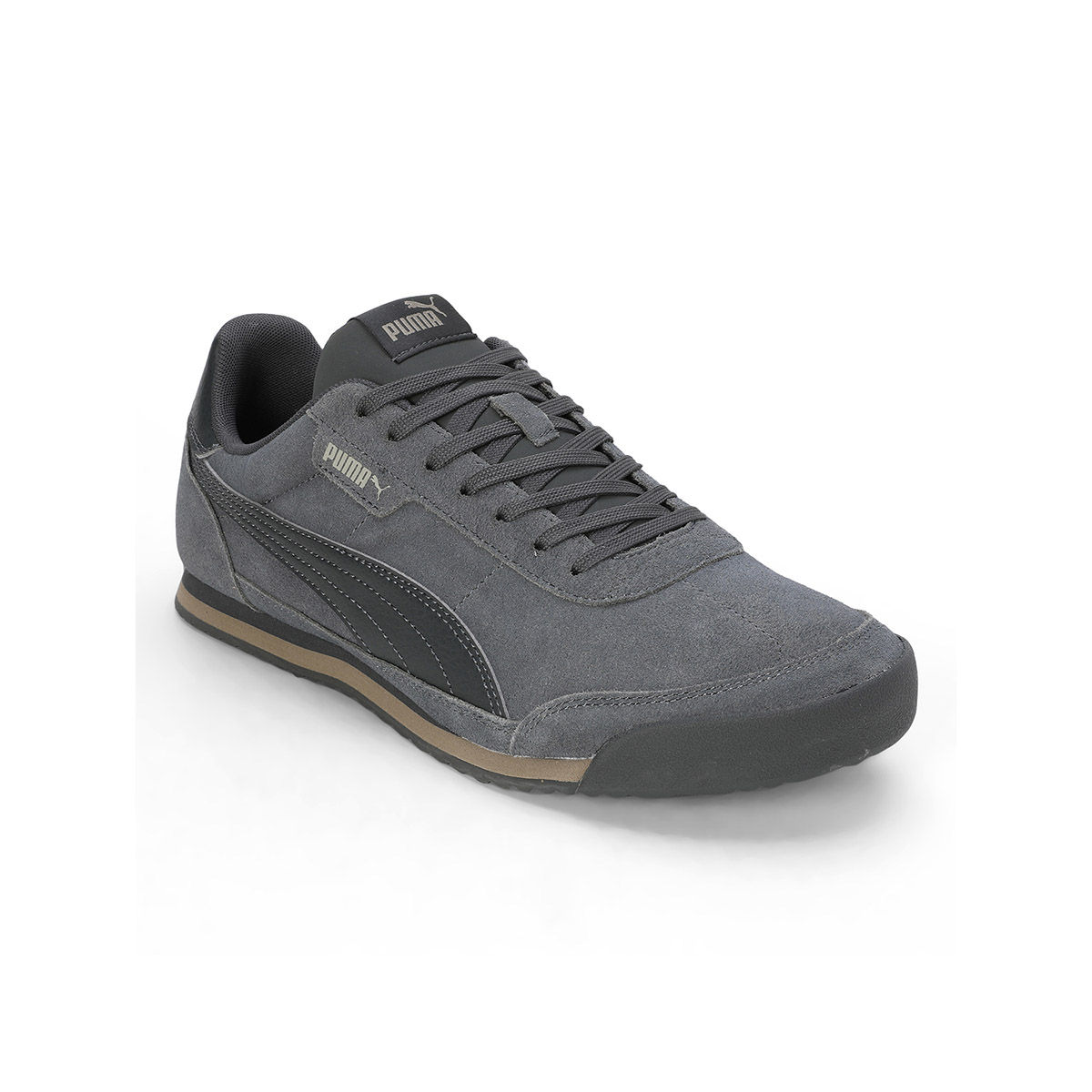スニーカー PUMA Puma Turino II SD Gray  39745304 PUMA Turino Ii Og Lace Up Mens Grey Sneakers Casual Shoes