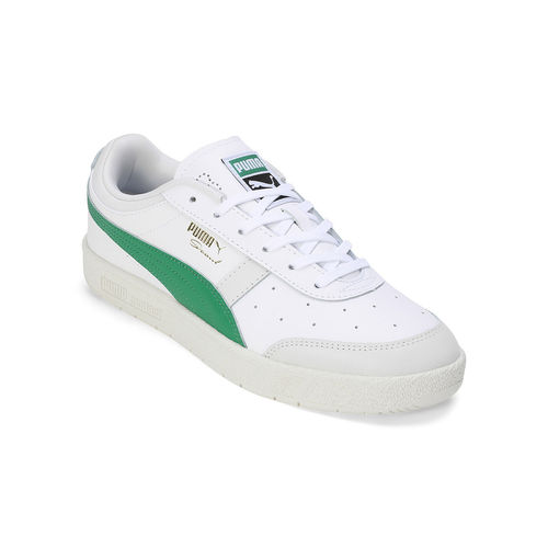 Puma Seoul Lth Unisex White Green Sneakers (UK 3)