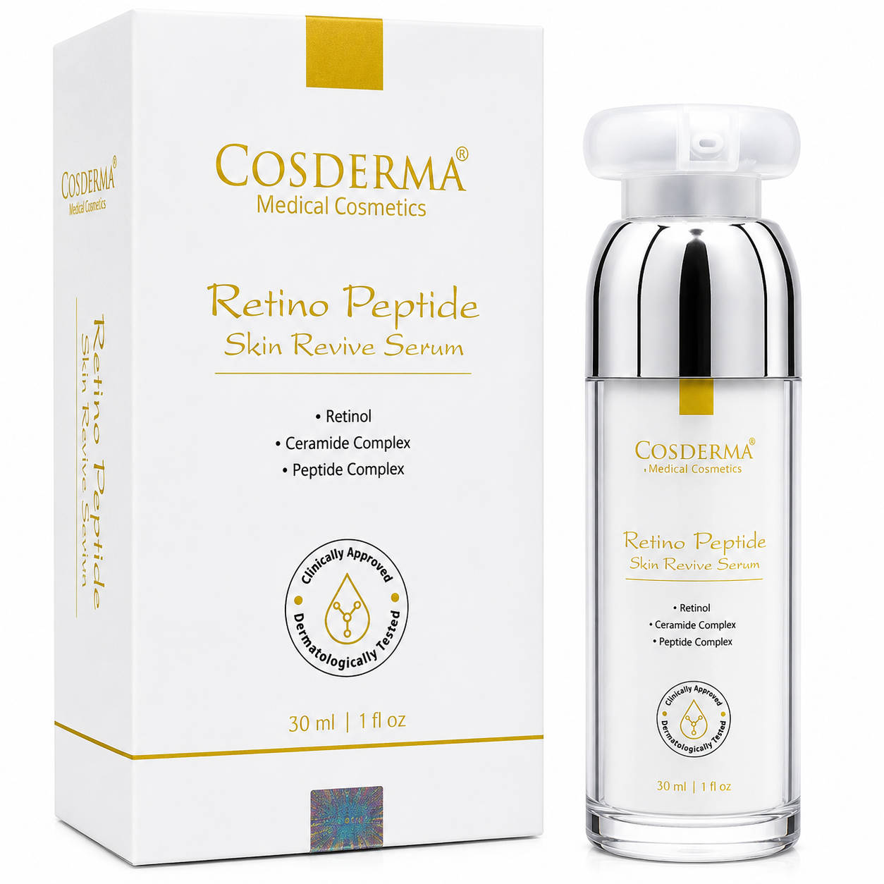 COSDERMA Retino Peptide Skin Revive Serum Encapsulated Retinol Face Serum