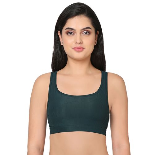 Wacoal Sports Lover Non-Padded Wired Full Coverage Sports Bra Green (M)