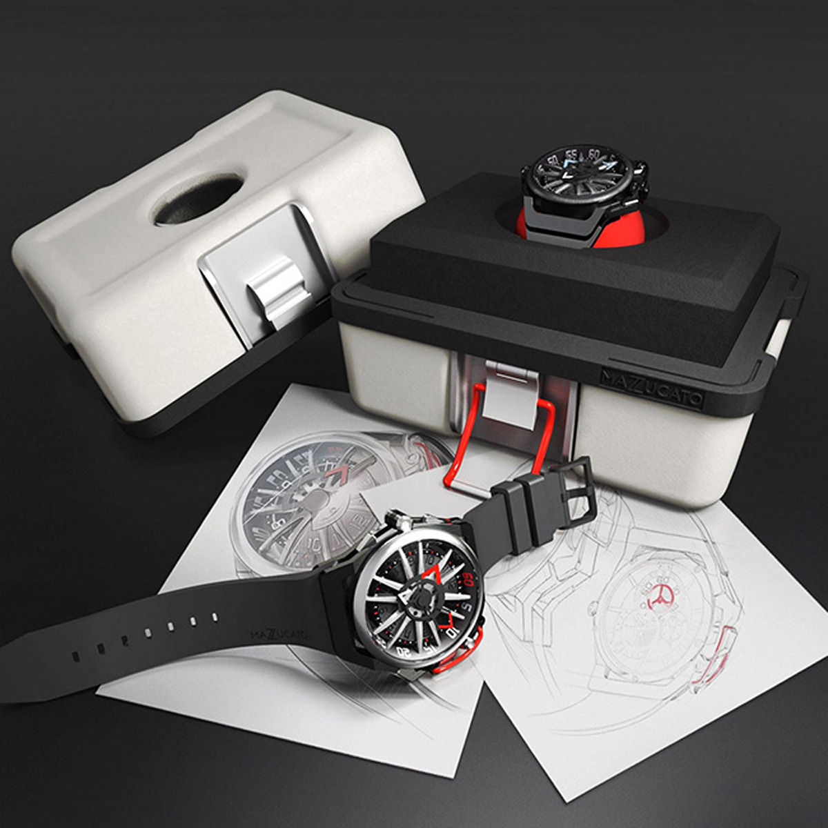 3D Benz AMG Wheel Watch – carwatchshop