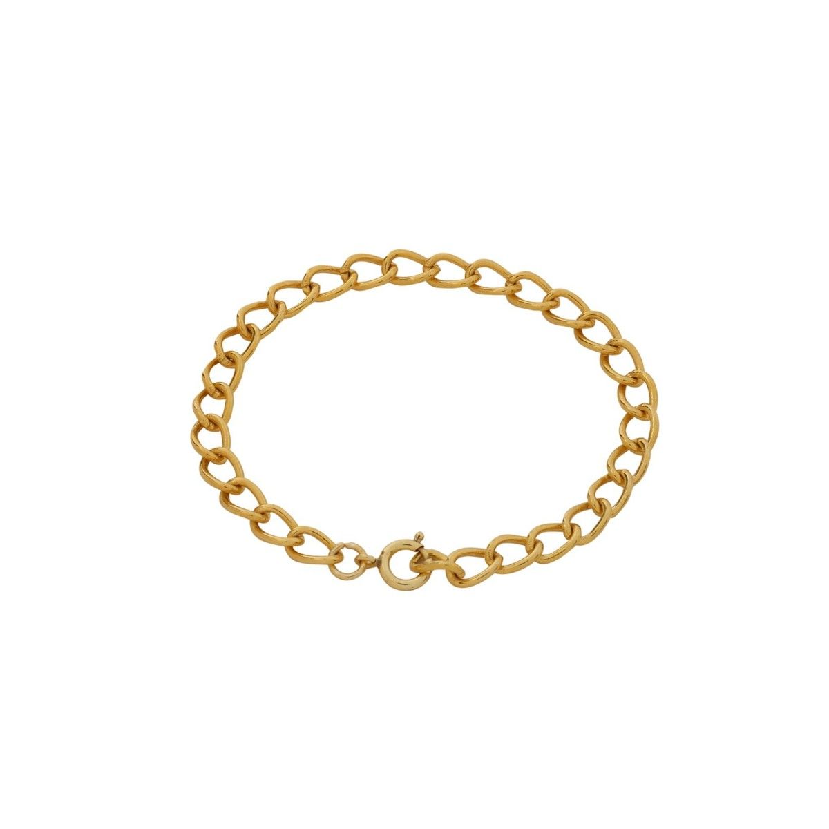 Buy Mitali Jain Cable Gold Link Chain Bracelet Online