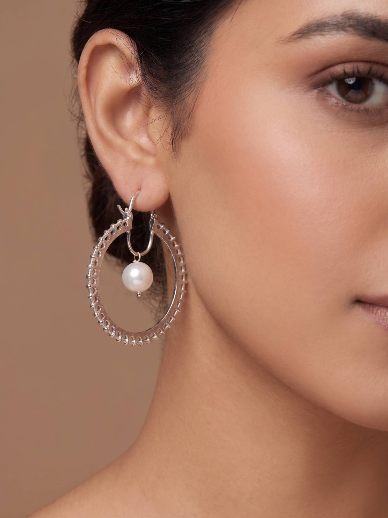 Nuyug Serene Baguette Hoops Earrings