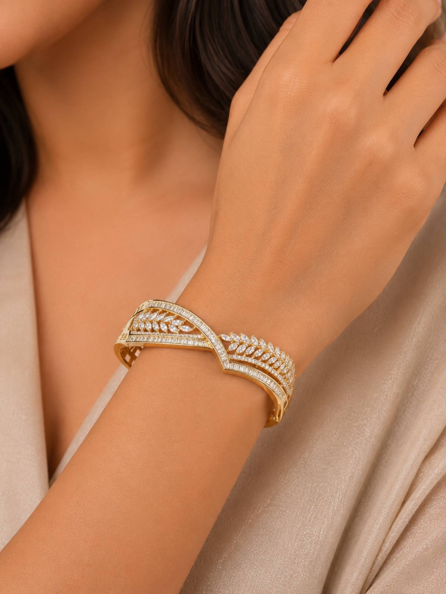 Nuyug Baguette Ribbon Kada