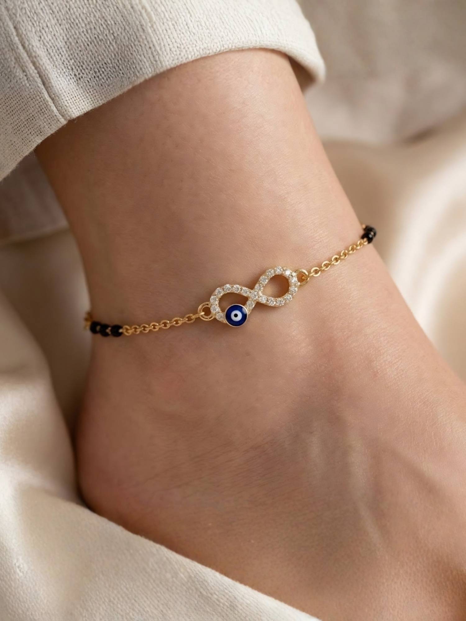 Nuyug Evil Eye Infinity Anklet