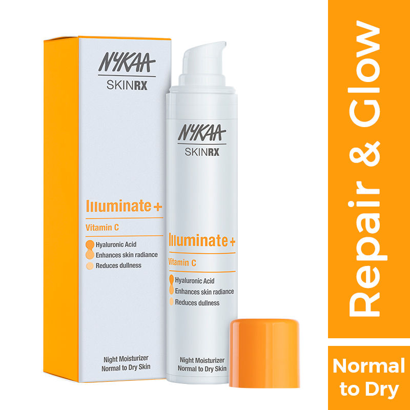 Nykaa SKINRX Vitamin C Illuminate + Night Moisturizer For Normal to Dry Skin