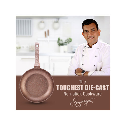 Buy Wonderchef Duralife Die Cast Non Stick Fry Pan Copper 24 cm Online