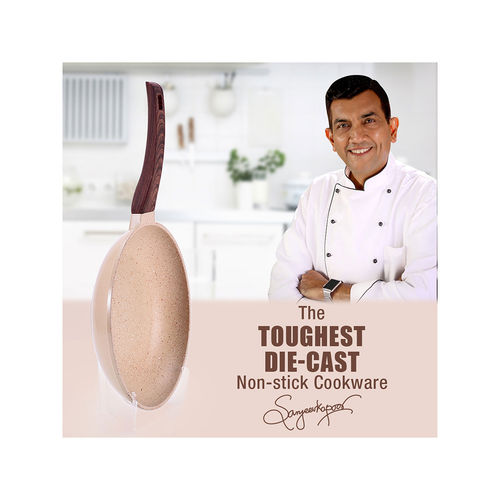 Buy Wonderchef Duralife Die Cast Non Stick Fry Pan Ivory 24 cm Online