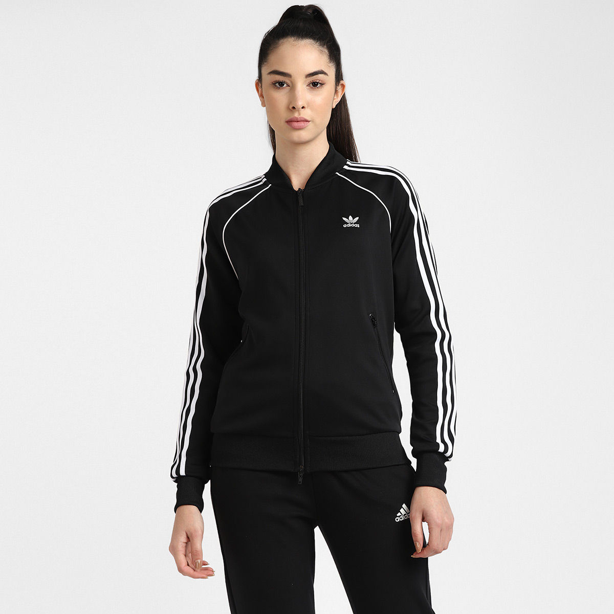 Adidas Originals Spring Summer 2020 track sst sweatshirt in black - FM3288