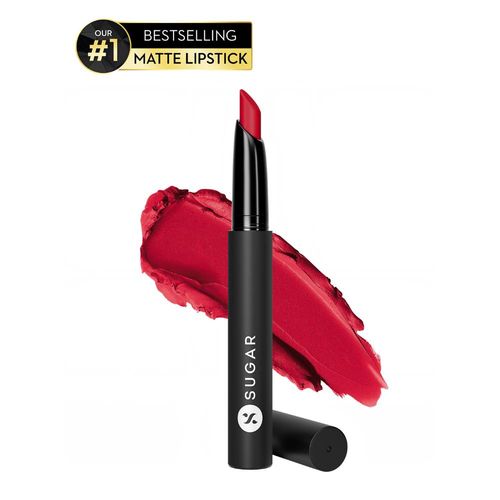 SUGAR Matte Attack Transferproof Lipstick - 17 Grateful Red (Bluish Red/Cool-Toned Red)
