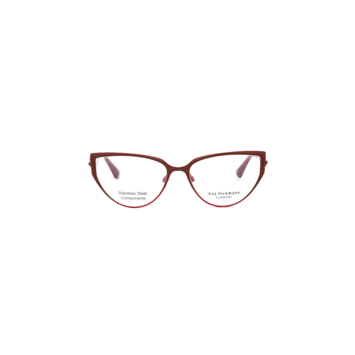 Ana Hickmann Women Eyewear Red Stainless Steel Frame (AH153907AFR) (55)