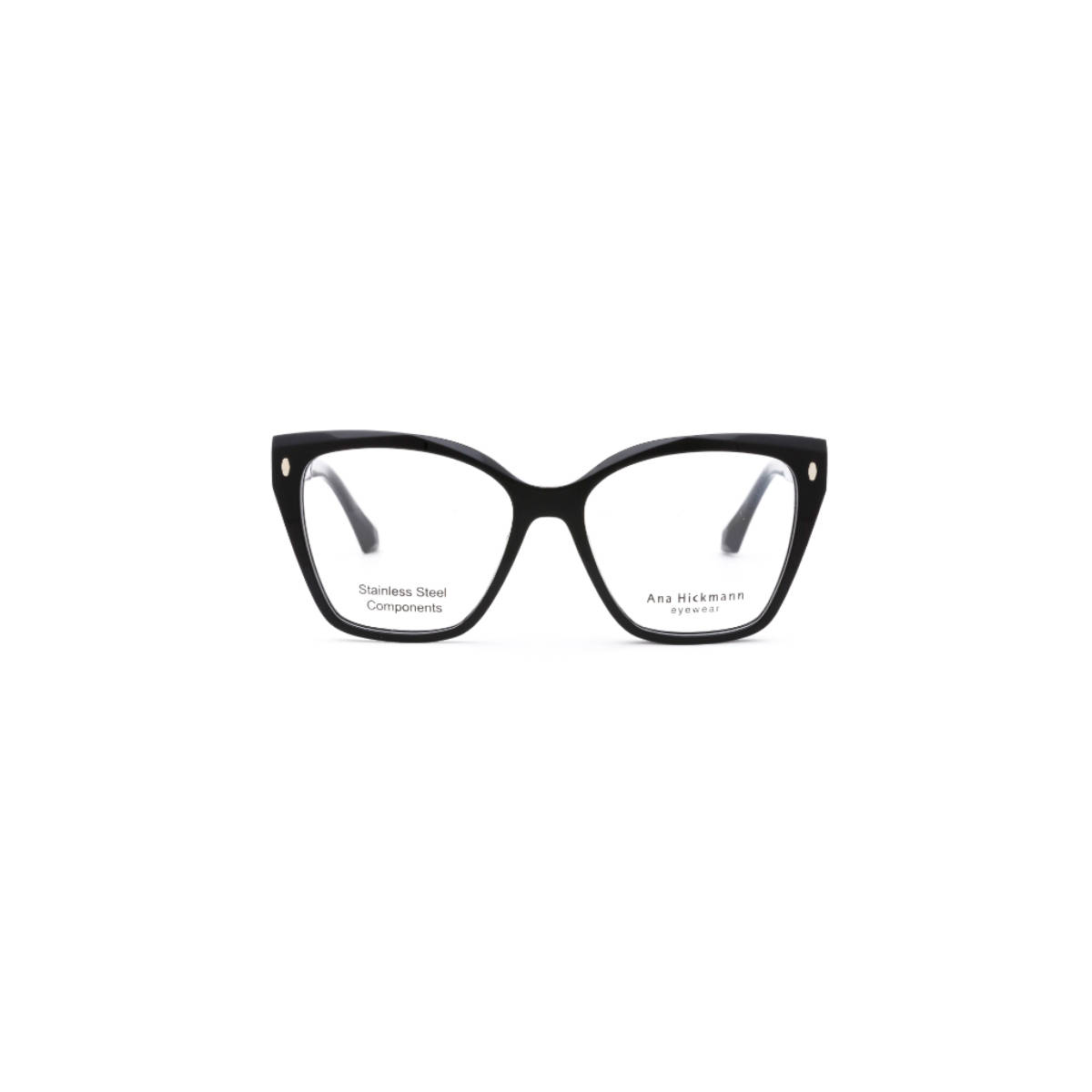 Ana Hickmann Women Eyewear Black Acetate Frame (AH6554GA01FR) (54)