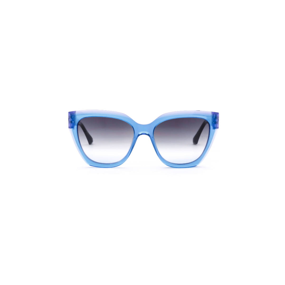 Ana Hickmann Women Sunglasses Blue Acetate Frame & Black Colored Lens (AH9430H02SG) (55)