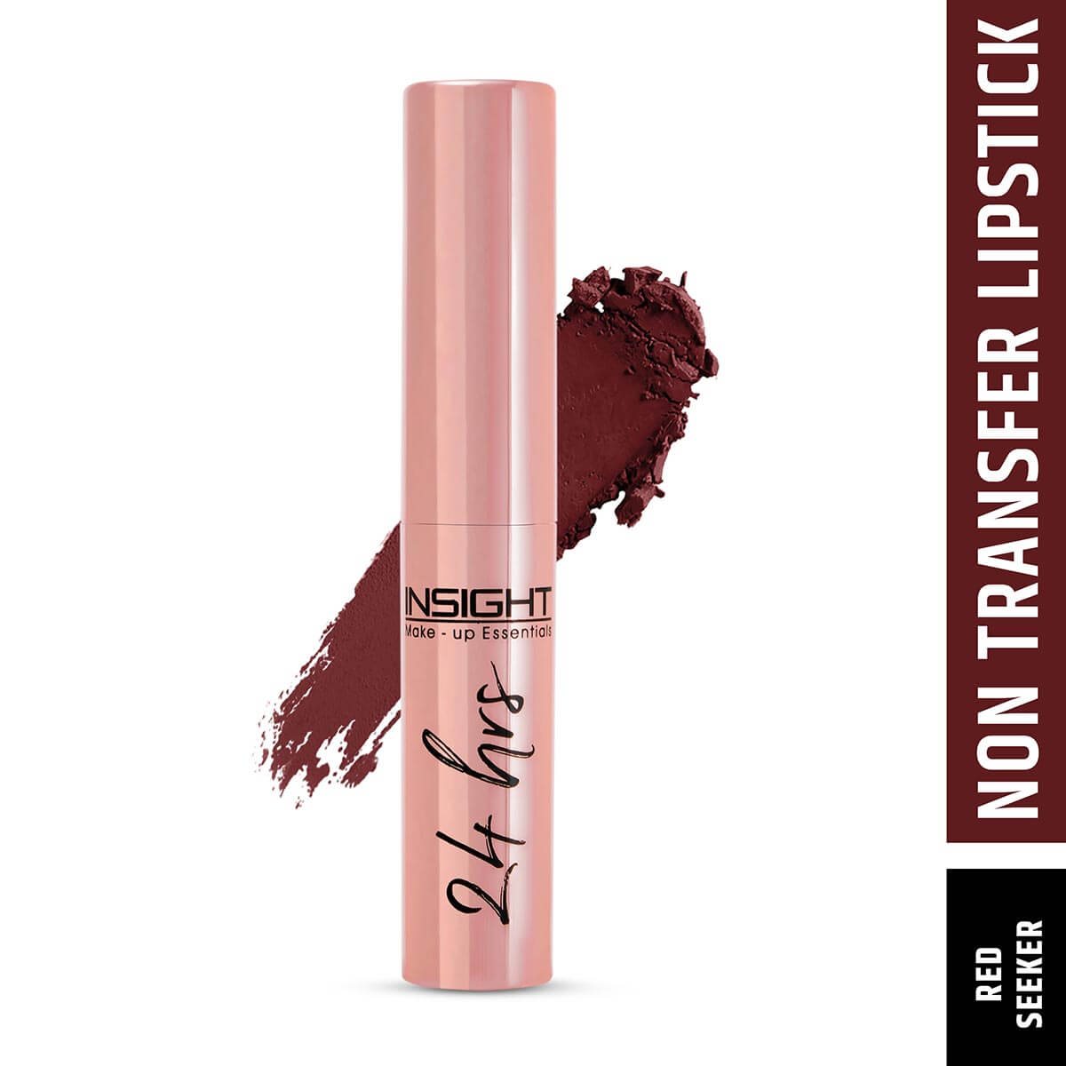 Insight Cosmetics 24 Hrs Non Transfer Matte Lipstick - Red Seeker: Buy ...