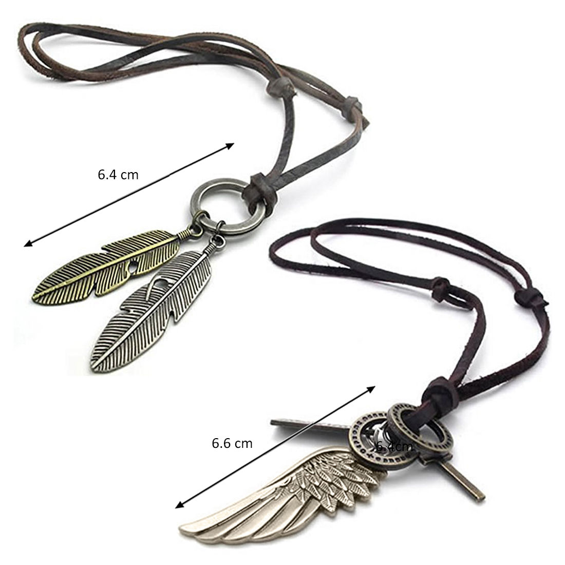 House of the Dragon Silver Mens Necklace with Leather Cord » Anitolia
