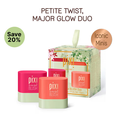 PIXI On-The-Glow Mini Blush Duo Kit - Ruby + Juicy