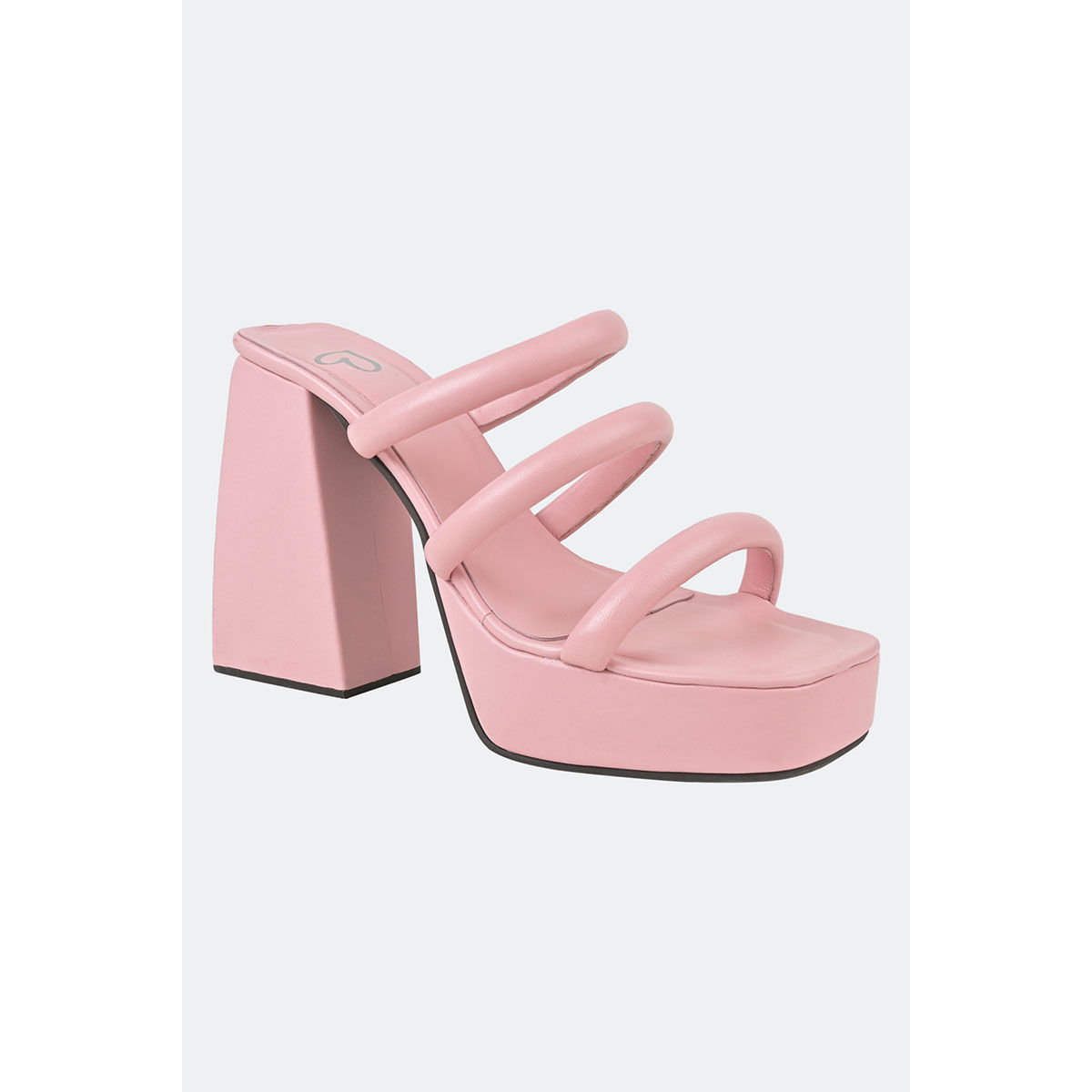 Three strap block discount heels