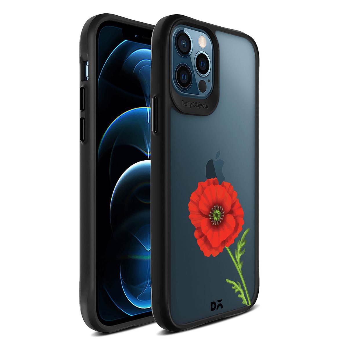 DailyObjects Red High Black Hybrid Clear Case Cover For iPhone XS