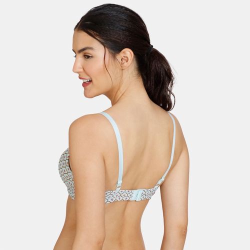 Buy Zivame Zellij Dreams Push-Up Wired Medium Coverage Bra - Plume