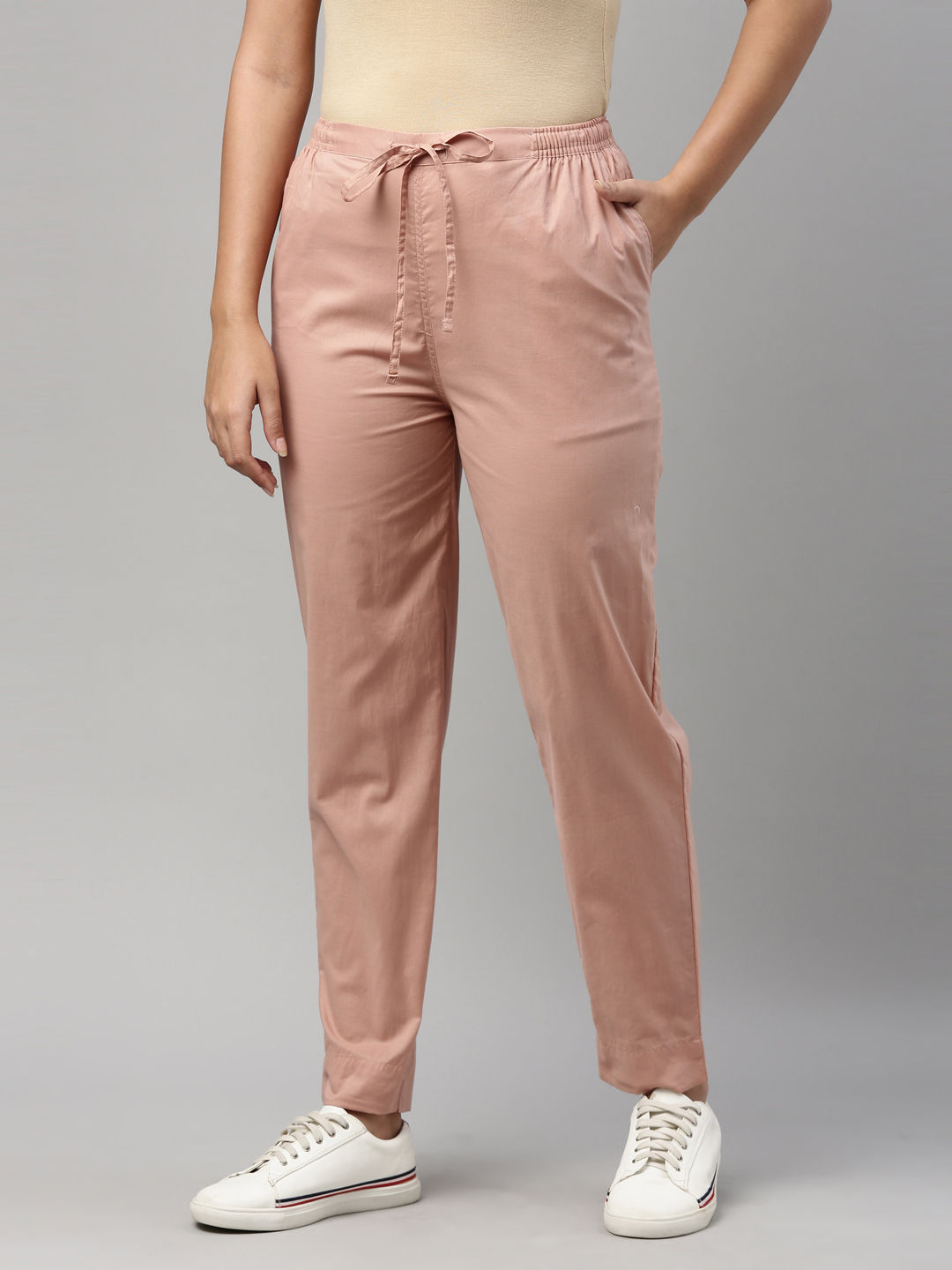 Buy Olive Trousers & Pants for Women by ORCHID BLUES Online | Ajio.com